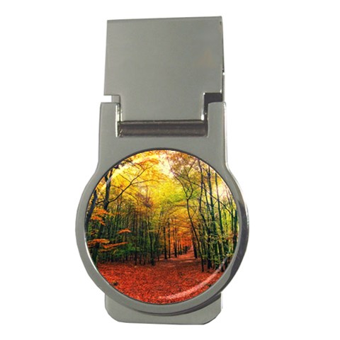 Forest Woods Autumn Nature Money Clips (Round)  from ArtsNow.com Front