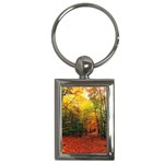 Forest Woods Autumn Nature Key Chain (Rectangle)