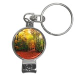 Forest Woods Autumn Nature Nail Clippers Key Chain