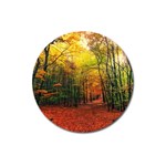 Forest Woods Autumn Nature Magnet 3  (Round)