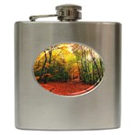 Forest Woods Autumn Nature Hip Flask (6 oz)