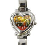 Forest Woods Autumn Nature Heart Italian Charm Watch