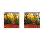 Forest Woods Autumn Nature Cufflinks (Square)