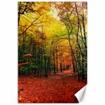 Forest Woods Autumn Nature Canvas 12  x 18 