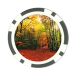 Forest Woods Autumn Nature Poker Chip Card Guard