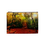 Forest Woods Autumn Nature Cosmetic Bag (Medium)