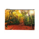 Forest Woods Autumn Nature Cosmetic Bag (Large)