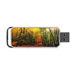 Forest Woods Autumn Nature Portable USB Flash (One Side)