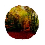 Forest Woods Autumn Nature Standard 15  Premium Round Cushions