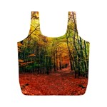 Forest Woods Autumn Nature Full Print Recycle Bag (M)