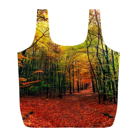 Forest Woods Autumn Nature Full Print Recycle Bag (L) from ArtsNow.com Front