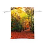 Forest Woods Autumn Nature Lightweight Drawstring Pouch (M)