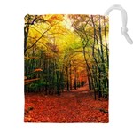 Forest Woods Autumn Nature Drawstring Pouch (4XL)