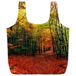 Forest Woods Autumn Nature Full Print Recycle Bag (XXL)