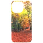 Forest Woods Autumn Nature iPhone 15 Pro Max Black UV Print PC Hardshell Case