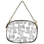 Blackboard Algorithms Black and White Pattern Chain Purse (Two Sides)