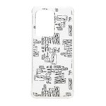 Blackboard Algorithms Black and White Pattern Samsung Galaxy S20 Ultra 6.9 Inch TPU UV Case