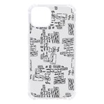 Blackboard Algorithms Black and White Pattern iPhone 13 TPU UV Print Case