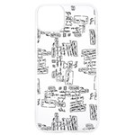 Blackboard Algorithms Black and White Pattern iPhone 15 Pro TPU UV Print Case