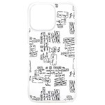 Blackboard Algorithms Black and White Pattern iPhone 15 Pro Max TPU UV Print Case