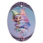 Christmas elf Ornament (Oval)