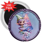 Christmas elf 3  Magnets (100 pack)