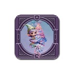 Christmas elf Rubber Square Coaster (4 pack)