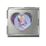 Christmas elf Mega Link Heart Italian Charm (18mm)