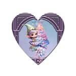 Christmas elf Heart Magnet