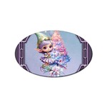 Christmas elf Sticker Oval (10 pack)