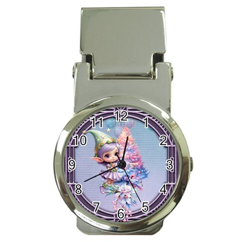 Christmas elf Money Clip Watches from ArtsNow.com Front