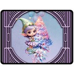 Christmas elf Fleece Blanket (Large)