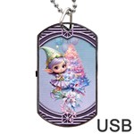 Christmas elf Dog Tag USB Flash (Two Sides)