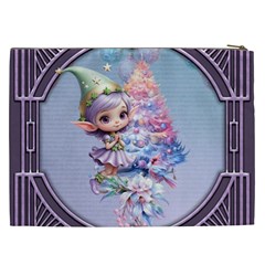 Christmas elf Cosmetic Bag (XXL) from ArtsNow.com Back