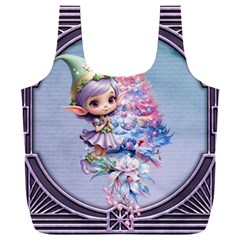 Christmas elf Full Print Recycle Bag (XXL) from ArtsNow.com Back