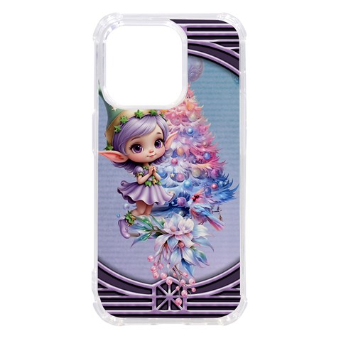 Christmas elf iPhone 14 Pro TPU UV Print Case from ArtsNow.com Front