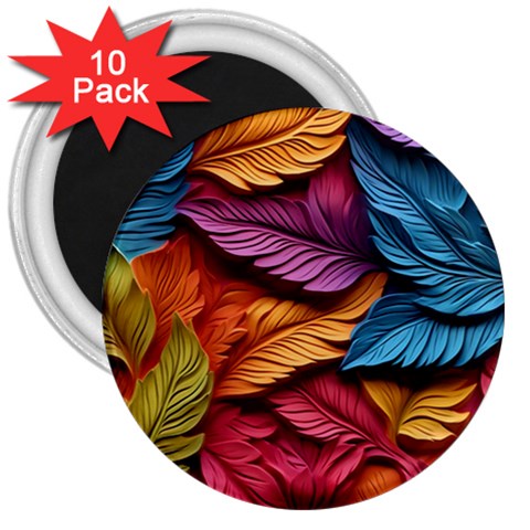 Autumn 3  Magnets (10 pack)  from ArtsNow.com Front