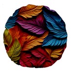 Autumn Large 18  Premium Round Cushions