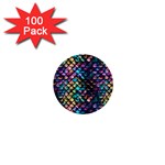 Rainbow Scales 1  Mini Buttons (100 pack) 