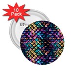 Rainbow Scales 2.25  Buttons (10 pack) 