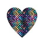 Rainbow Scales Heart Magnet