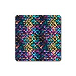 Rainbow Scales Square Magnet