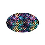 Rainbow Scales Sticker Oval (100 pack)