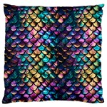 Rainbow Scales Large Cushion Case (One Side)