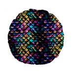 Rainbow Scales Standard 15  Premium Round Cushions