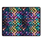 Rainbow Scales Two Sides Fleece Blanket (Small)