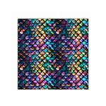 Rainbow Scales Satin Bandana Scarf 22  x 22 