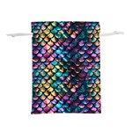 Rainbow Scales Lightweight Drawstring Pouch (M)