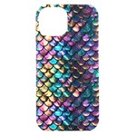 Rainbow Scales iPhone 15 Black UV Print PC Hardshell Case