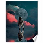 Astronaut Moon Space Nasa Planet Canvas 36  x 48 